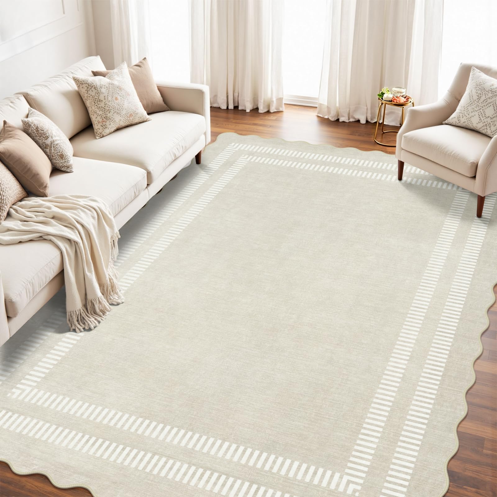 LORWER scalloped edge close-up revealing texture and decorative detail
