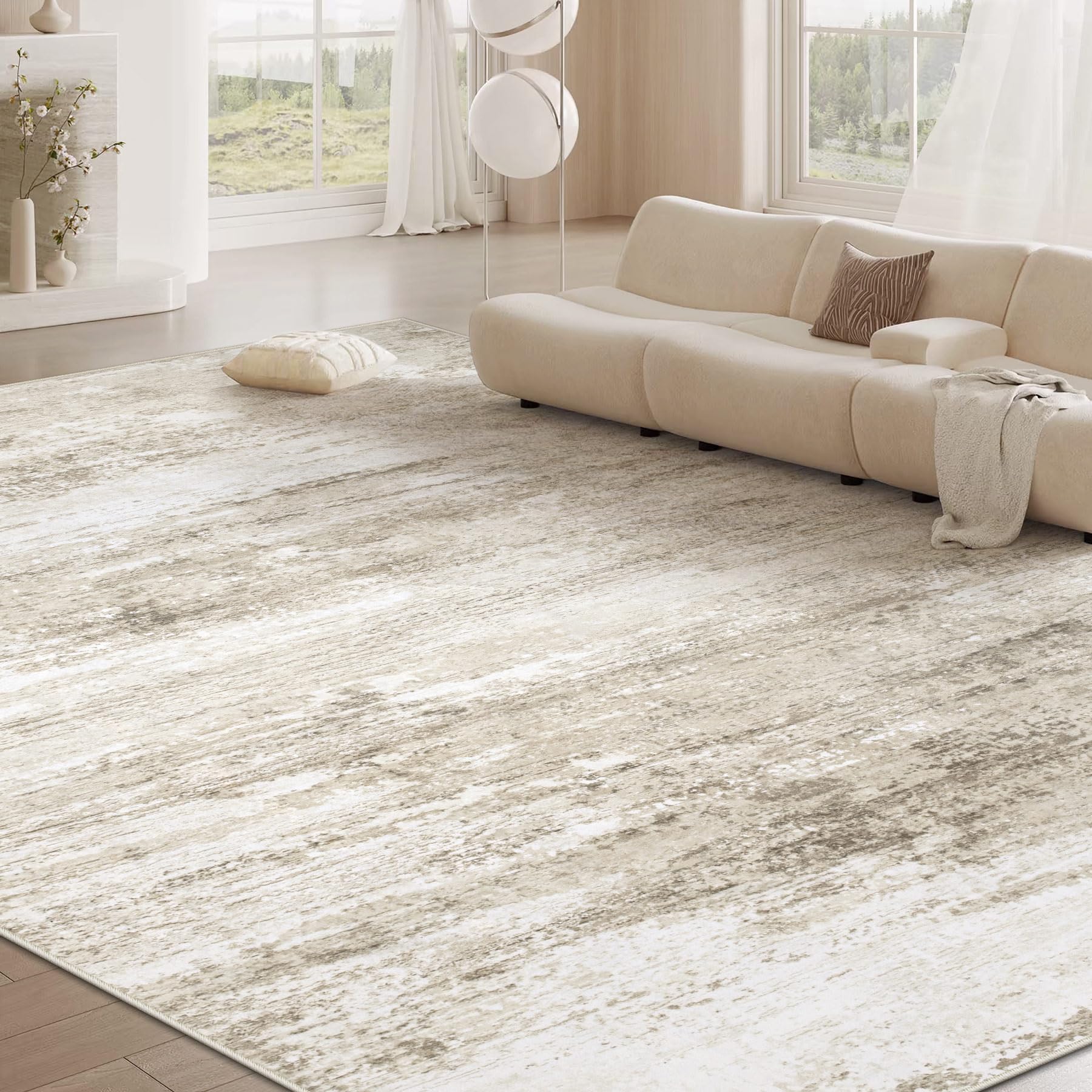 losbulake rug folded to show machine-washable convenience and quick care