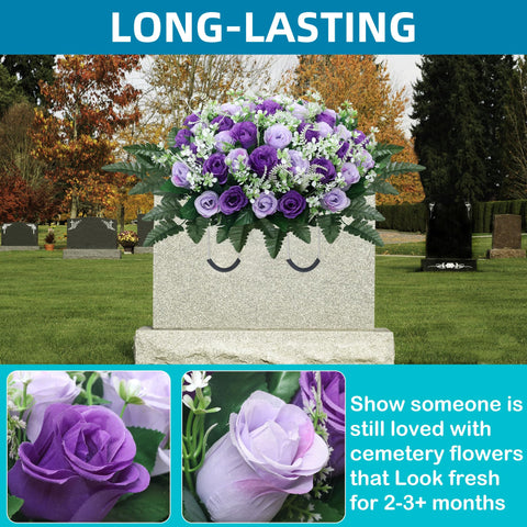 LOSFOTBO size comparison with ruler showing fit for common headstones