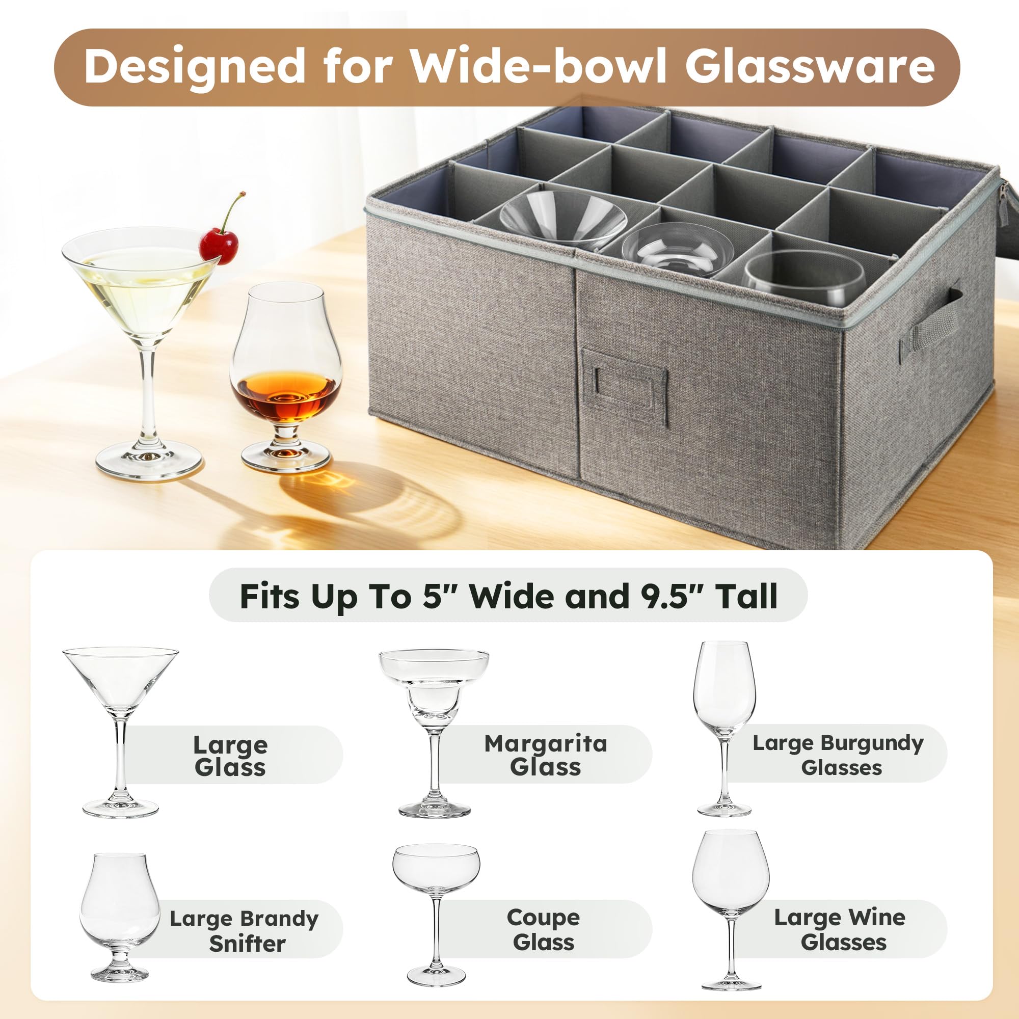 LotFancy removable divider and bottom offering flexible layout