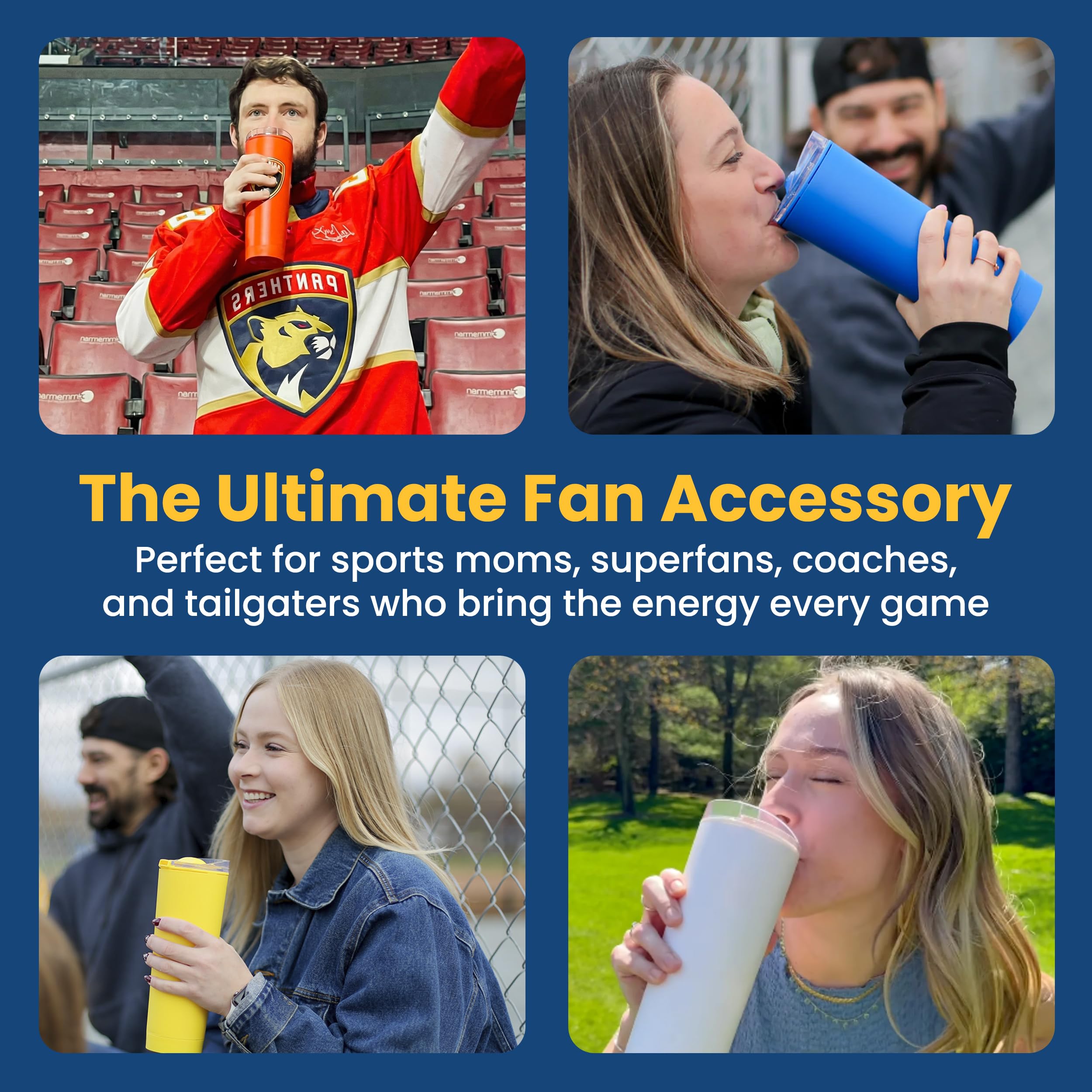 LoudCup at a tailgate cheering scene showing crowd support benefit