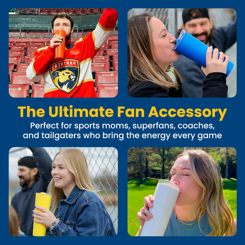 LoudCup at a tailgate cheering scene showing crowd support benefit