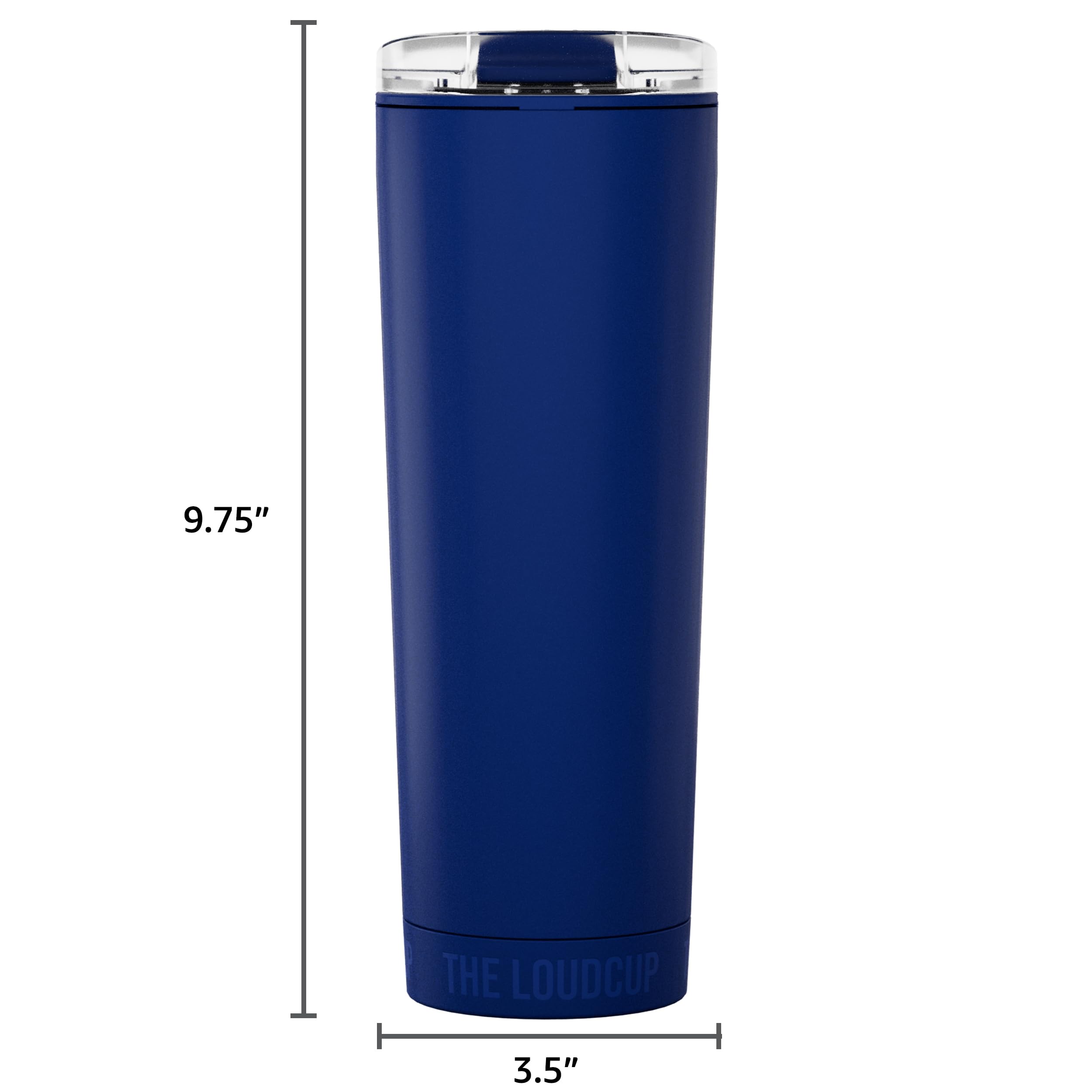 Loud Cup on a tailgate table among fans showing party-ready hydration and noise