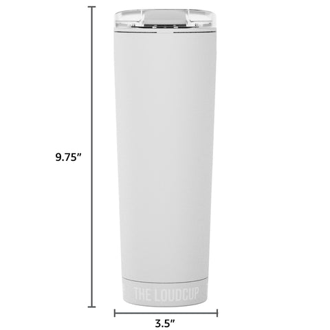 LoudCup packaged with contents showing ready-to-use convenience benefit