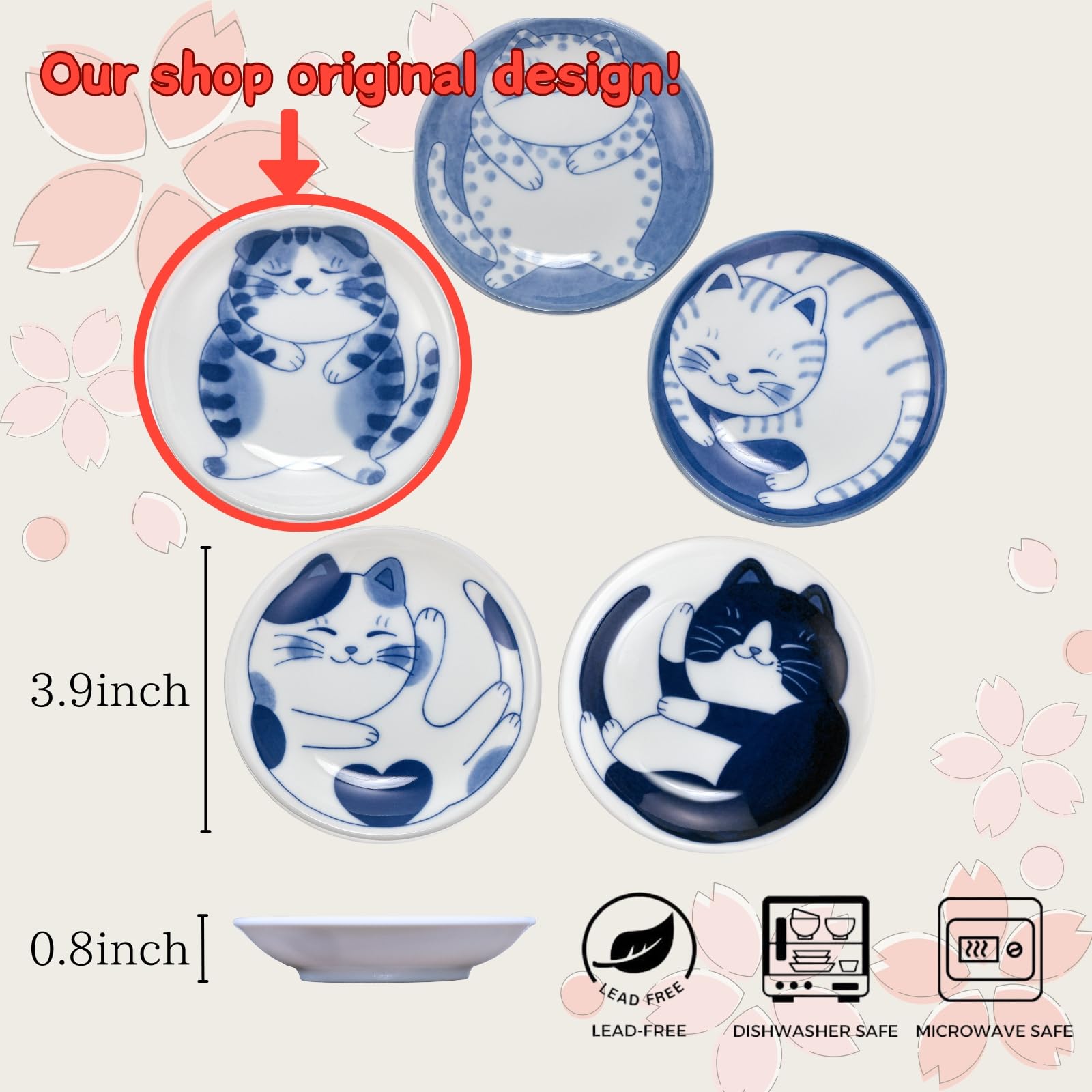LOVE LOVE JAPAN stacked plates demonstrating space-saving storage benefit