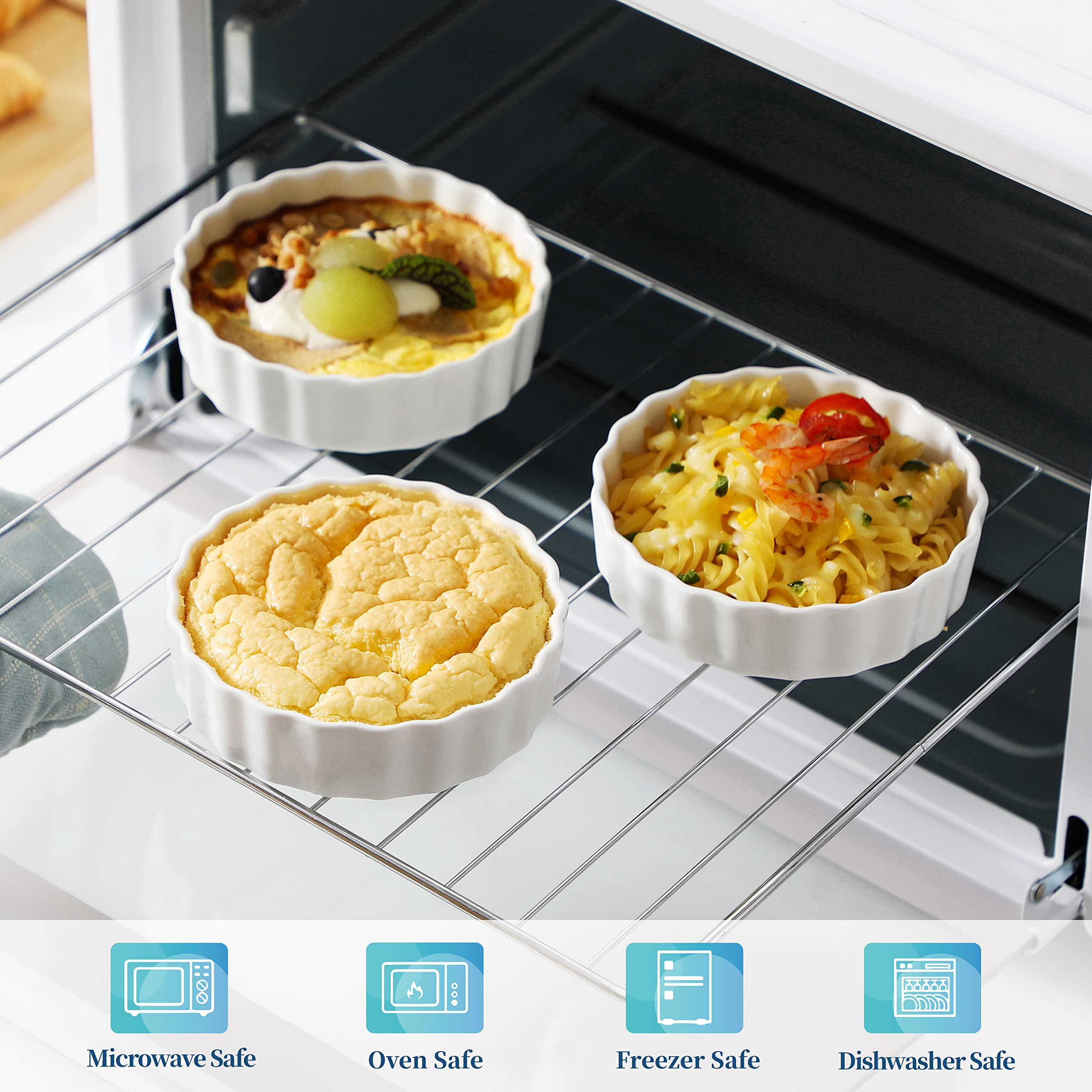 LOVECASA ramekin beside spoon to illustrate 8 oz serving size and portion clarity