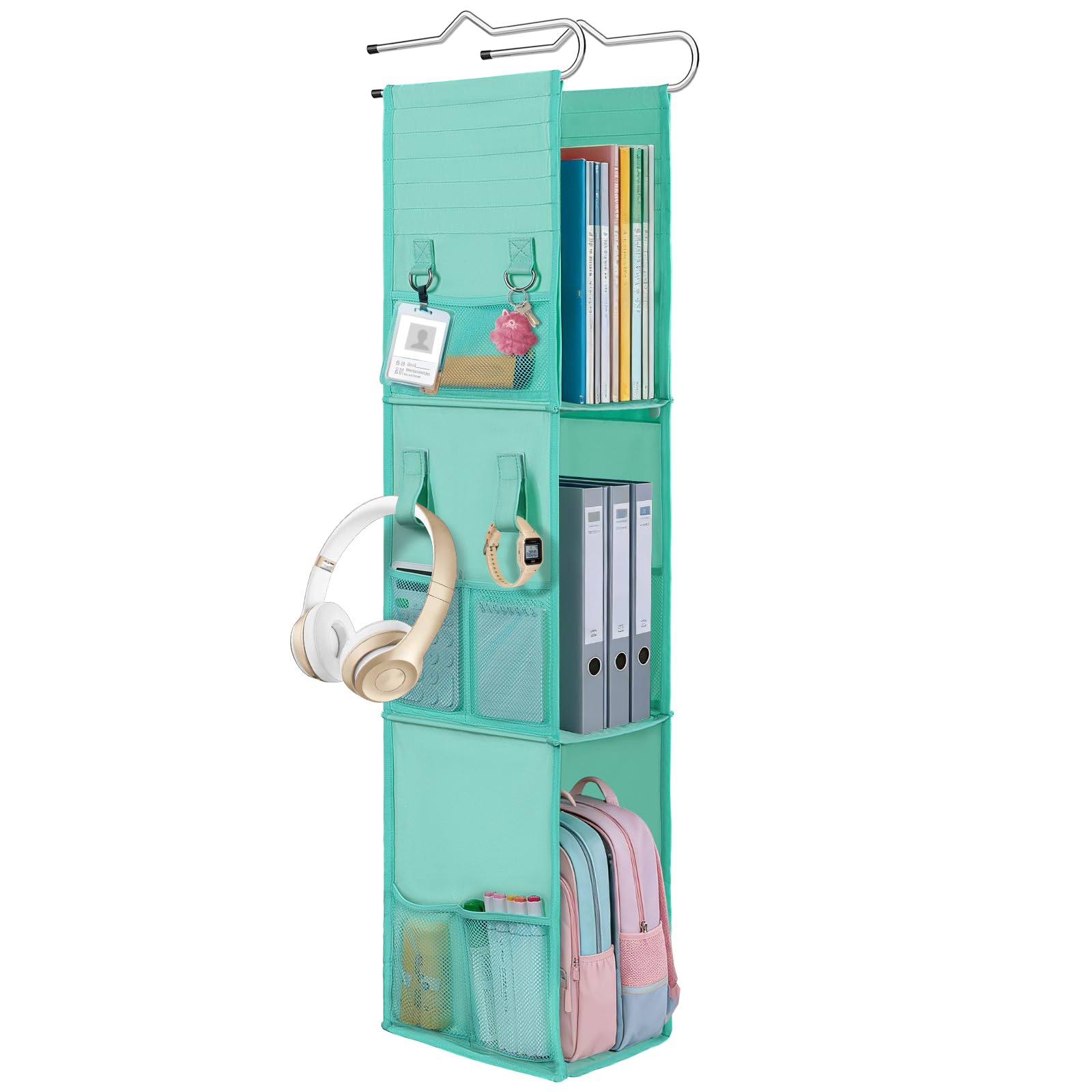 LOVEGRASS front view showing three shelves and organized storage benefit