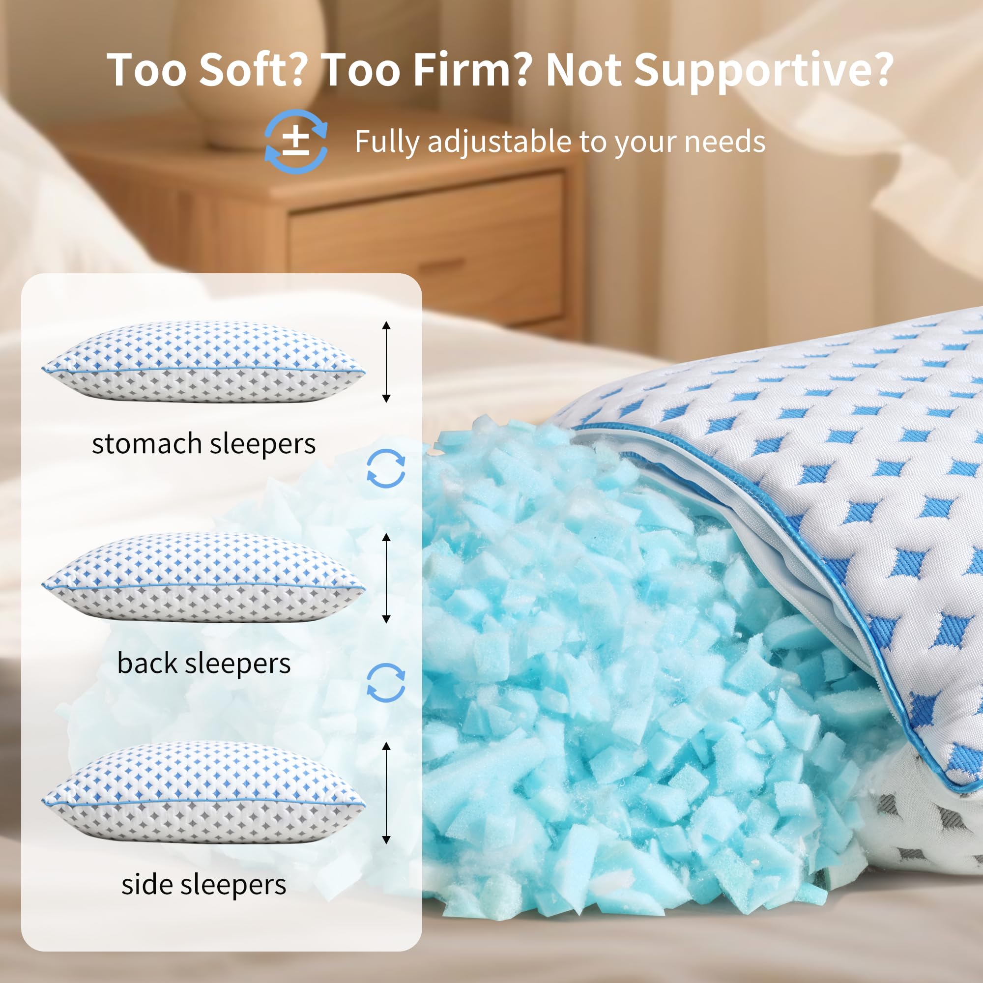LOVELYREST vacuum-sealed shipping box highlighting compact delivery and quick unpacking