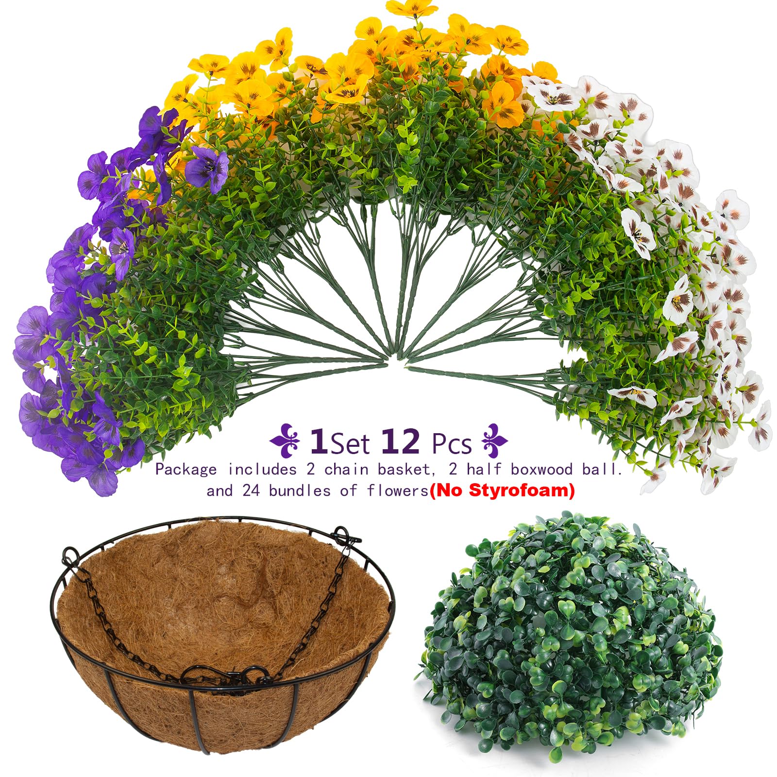 lovemoon baskets styled in garden setting for year-round décor inspiration