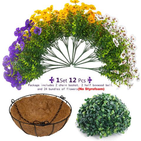 lovemoon baskets styled in garden setting for year-round décor inspiration