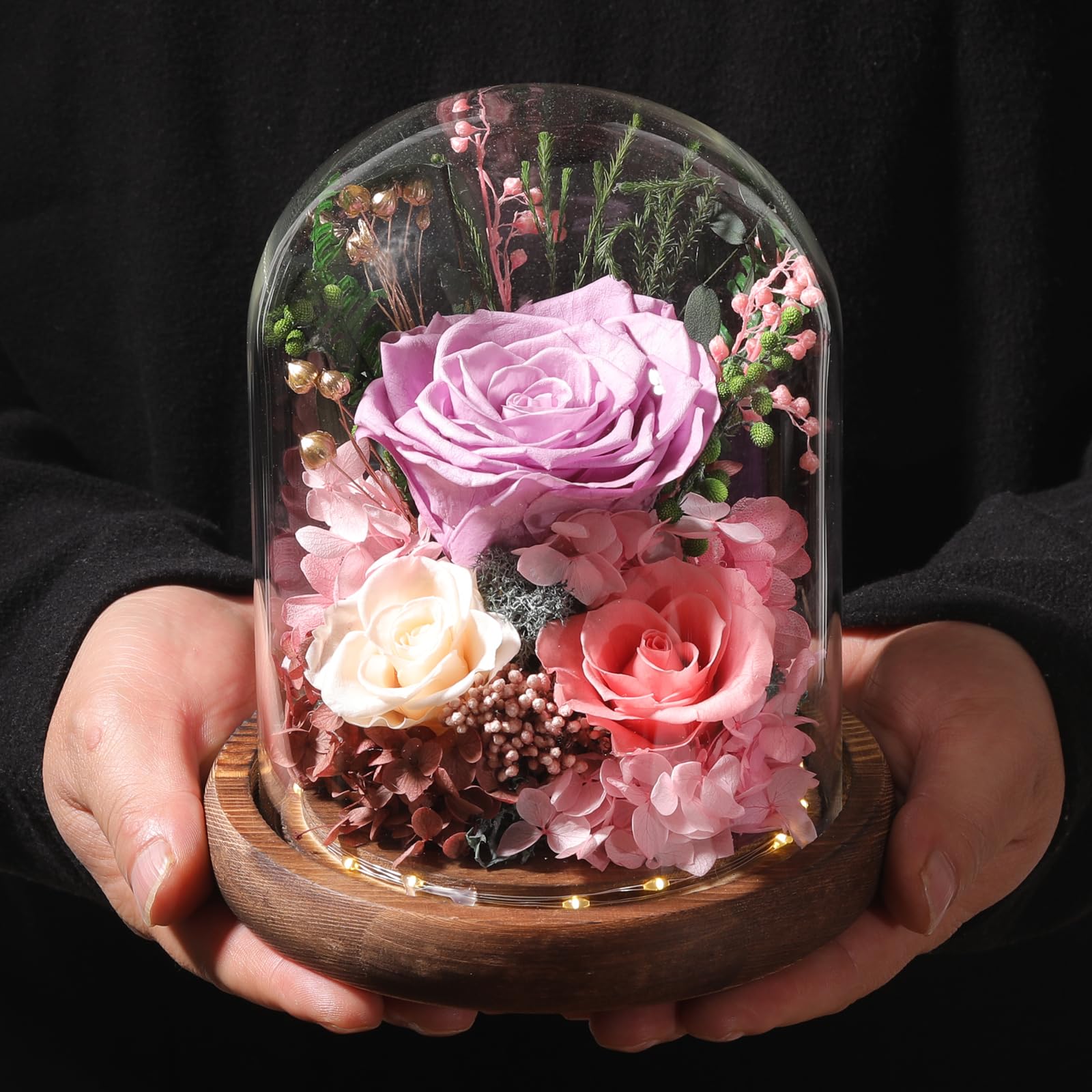 lovenfold dome held in hand showing scale and easy tabletop placement
