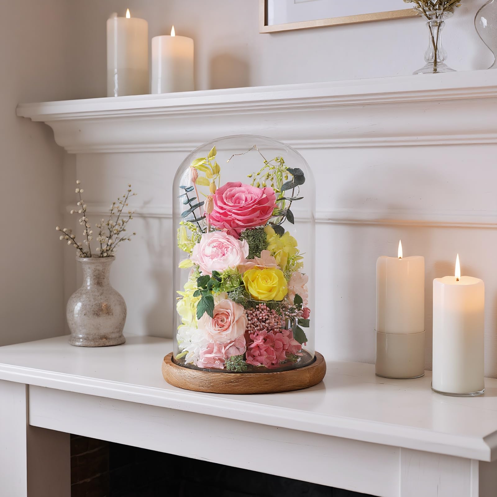 lovenfold dome held in hand demonstrating compact scale and easy placement