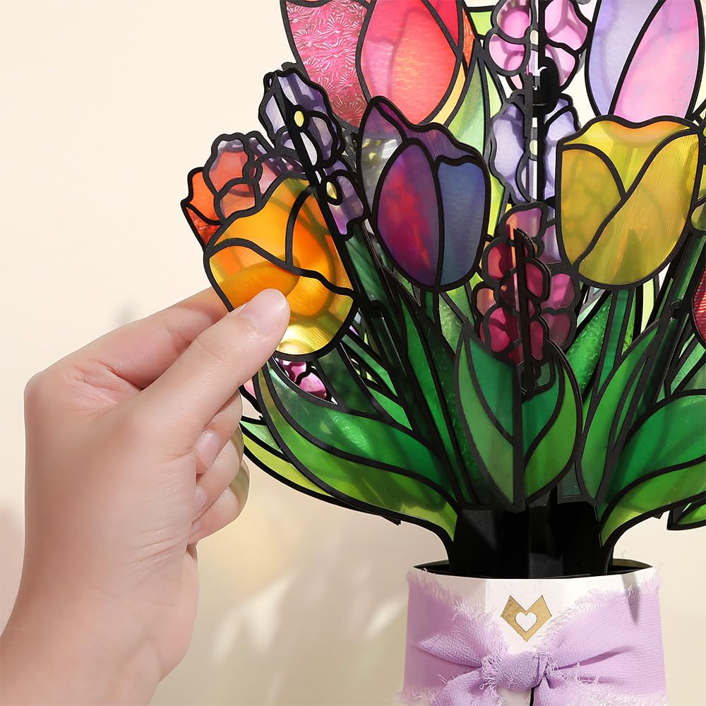 Lovepop side profile highlighting layered petals and dimensional depth