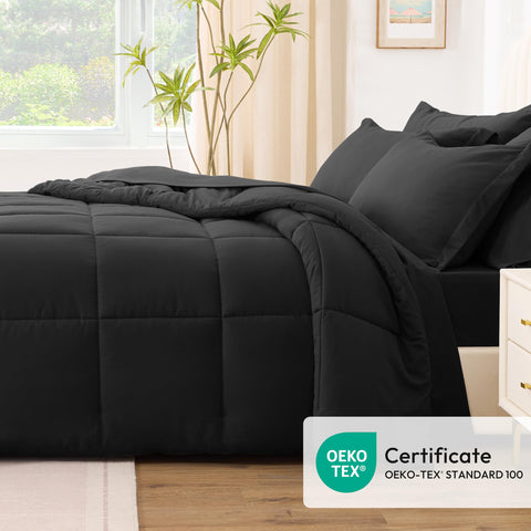 Love's cabin comforter on styled bed showing all-season comfort and design
