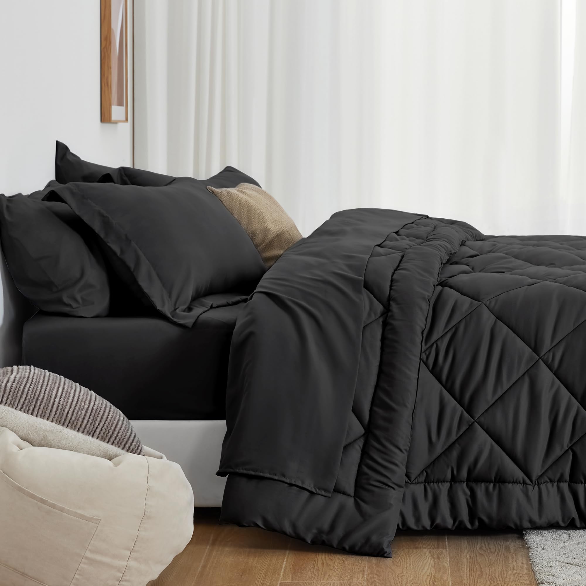 Love's cabin fitted sheet on mattress showing 14-inch deep pocket secure fit
