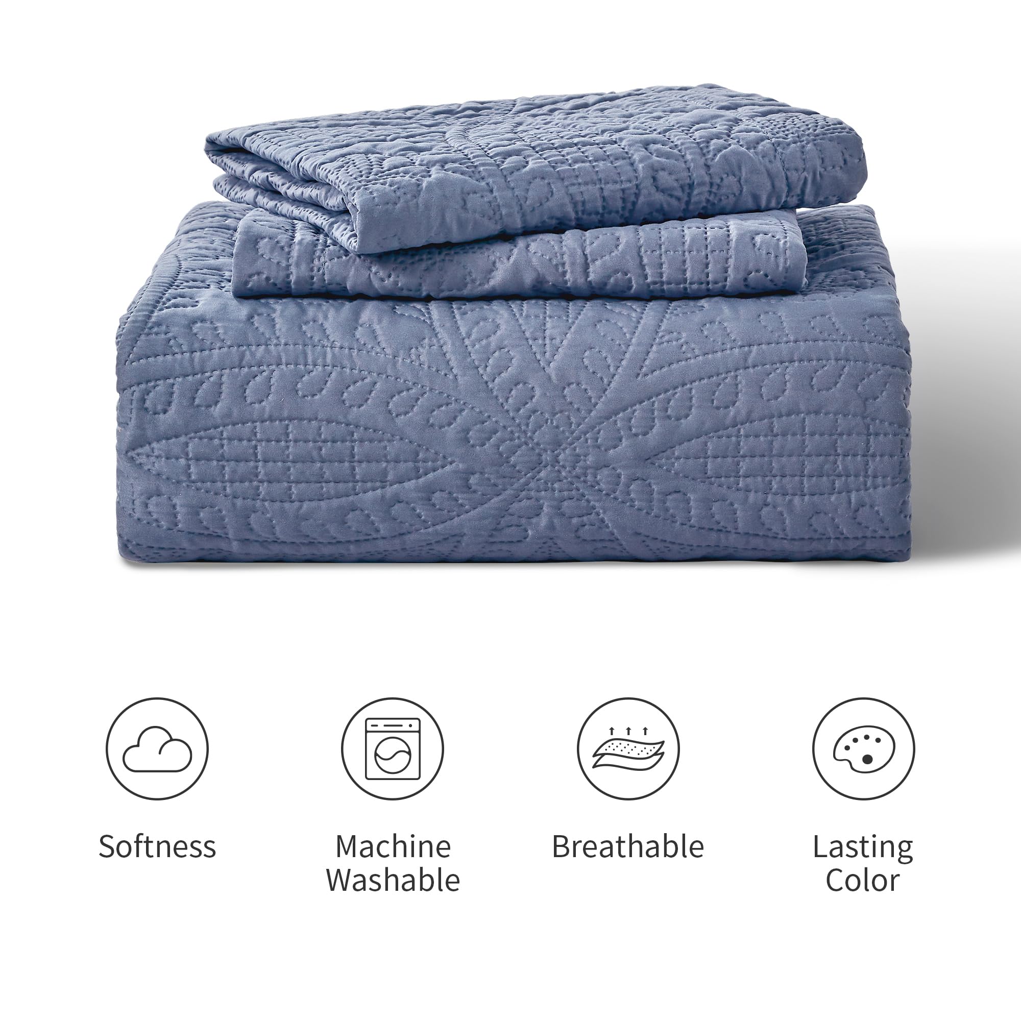 Love's cabin folded quilt set in packaging for easy storage and gifting