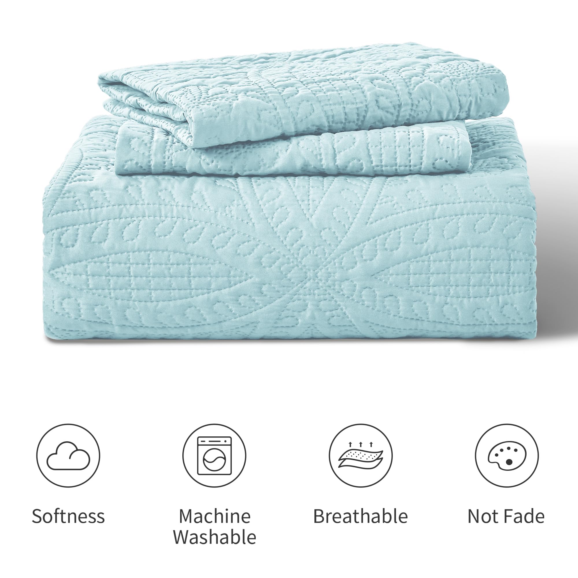 Love's cabin folded quilt in packaging showing compact storage convenience