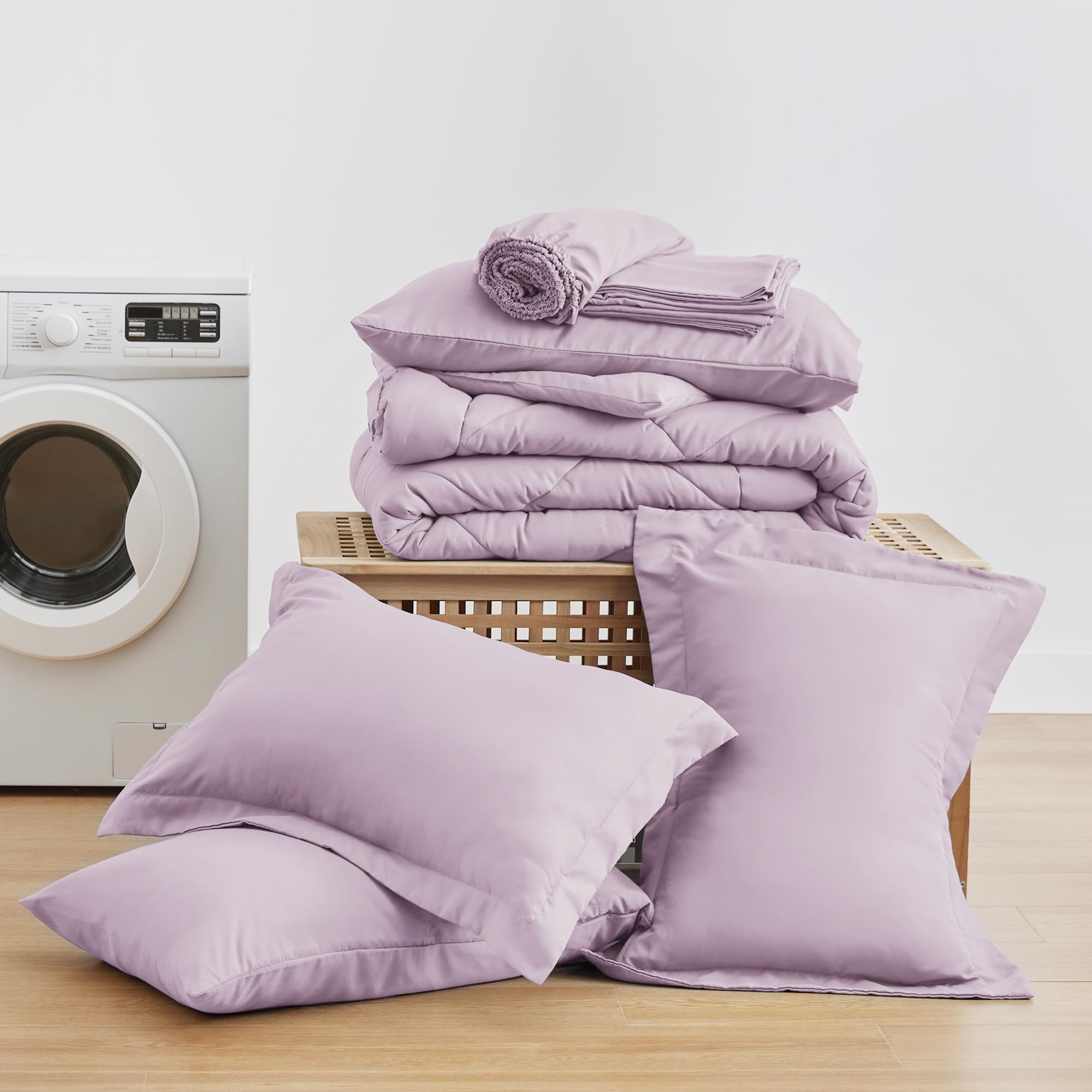 Love's cabin vacuum-packed unpacked on bed showing expansion and full size