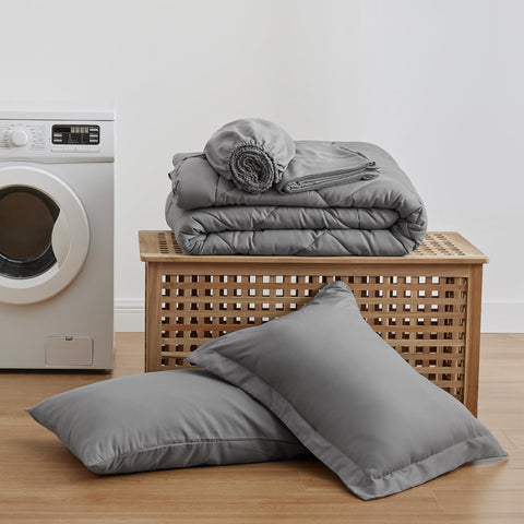 Love's cabin unpacked packaging with comforter fluffing to show size restoration