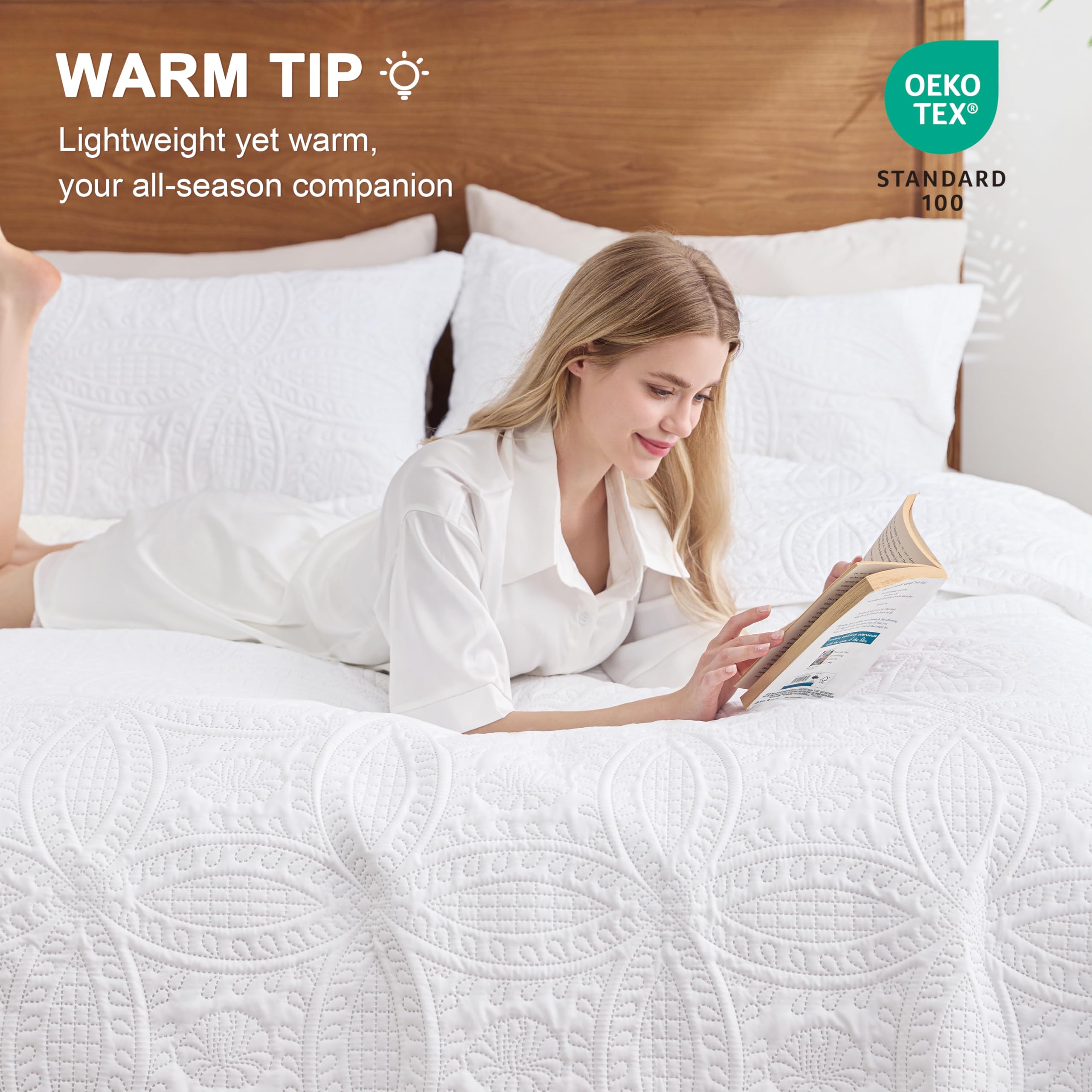 Love's cabin pillow shams and quilt arrangement creating coordinated styling