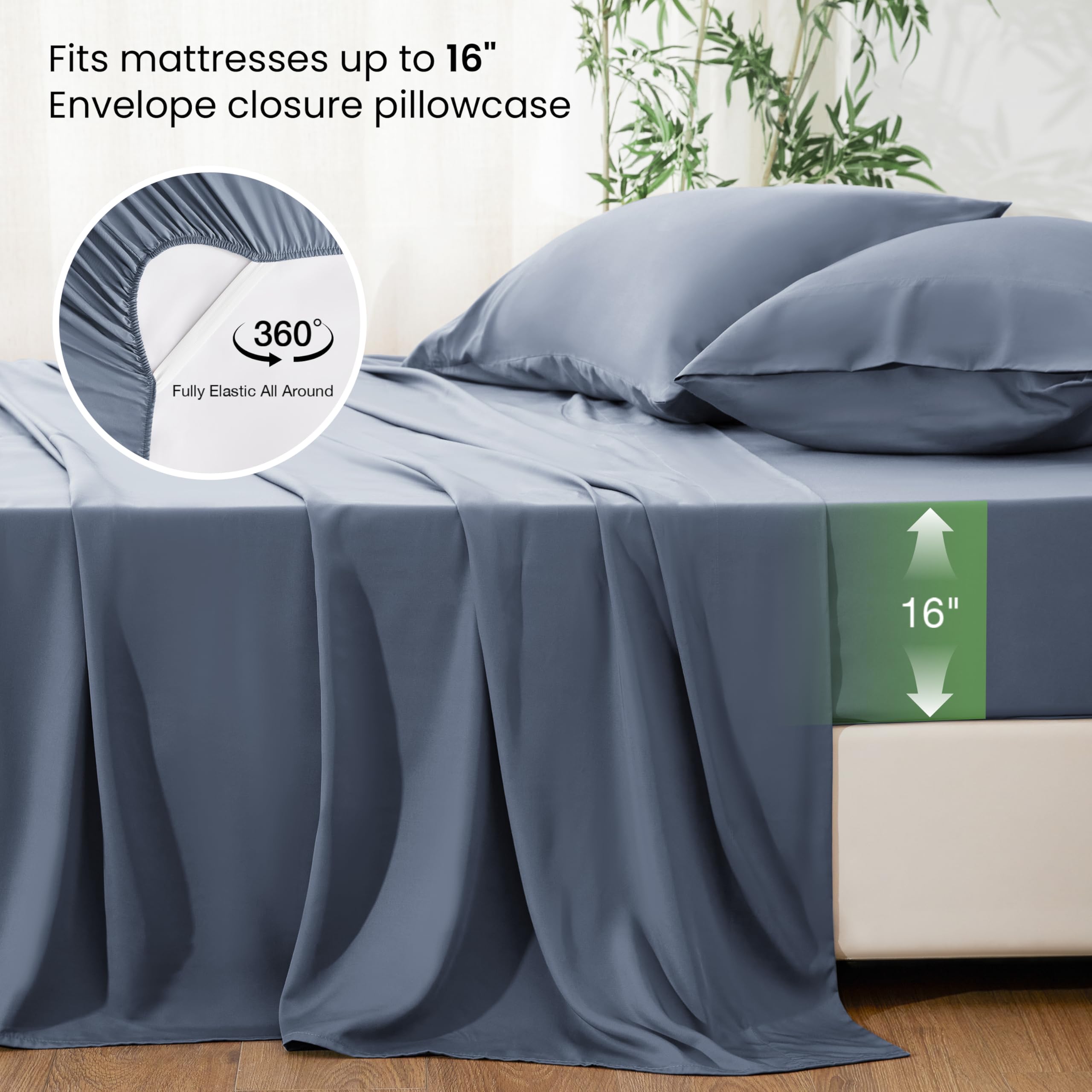 Love's cabin pillowcase envelope closure shown, protects hair and reduces friction