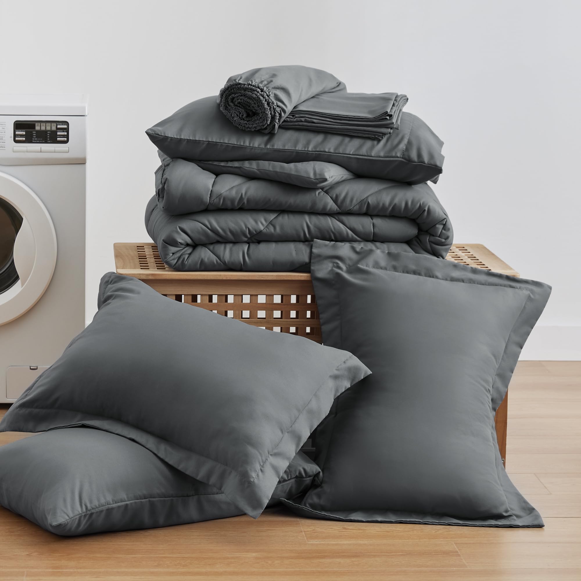 Love's cabin pillows and shams closeup showing envelope closure and neat look benefit