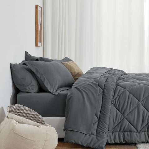 Love's cabin folded sheet set showing fabric texture and easy-care benefit
