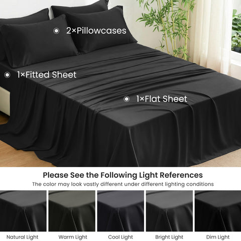 Love's cabin fitted sheet beside mattress showing fit up to 16-inch thickness for stability