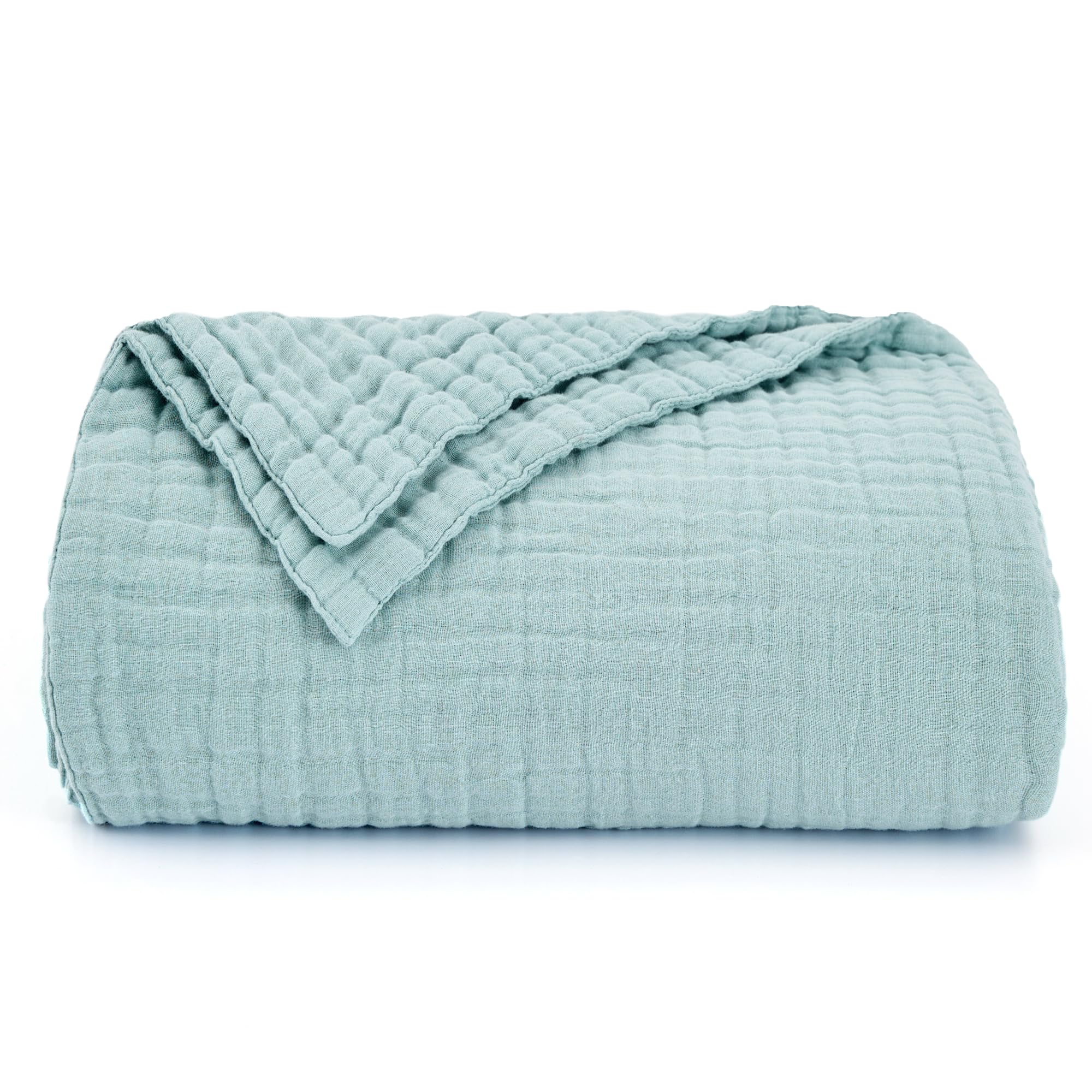 Love's cabin blanket beside pillows for scale, shows generous 90x90 inch coverage