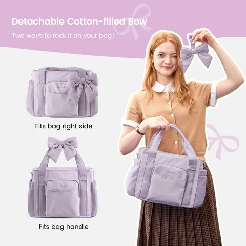 LOVEVOOK tote in use during commute for organized meal transport