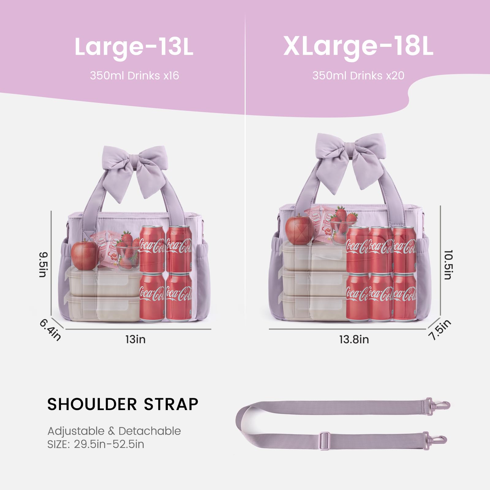 LOVEVOOK elasticated side pockets holding a bottle for secure carry