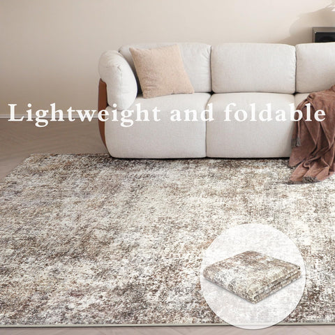 LOVORAL backing detail highlighting TPR anti-slip layer benefit: reduces rug movement