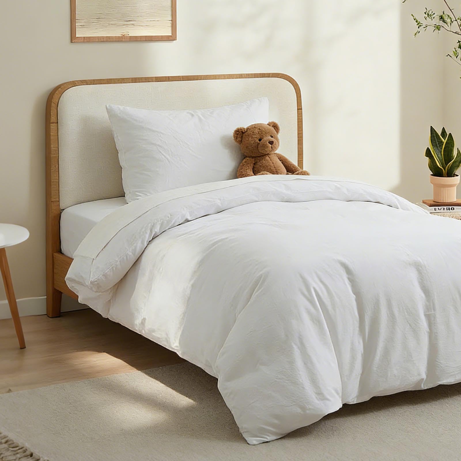 LOVQUE close-up 400TC cotton weave detail highlighting durable smooth texture for comfort