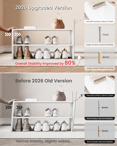 LOWOSA side profile showing stackable shelf connection for versatile layouts