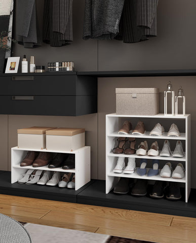 LOWOSA next to shoe boxes showing scale and footprint-saving benefits