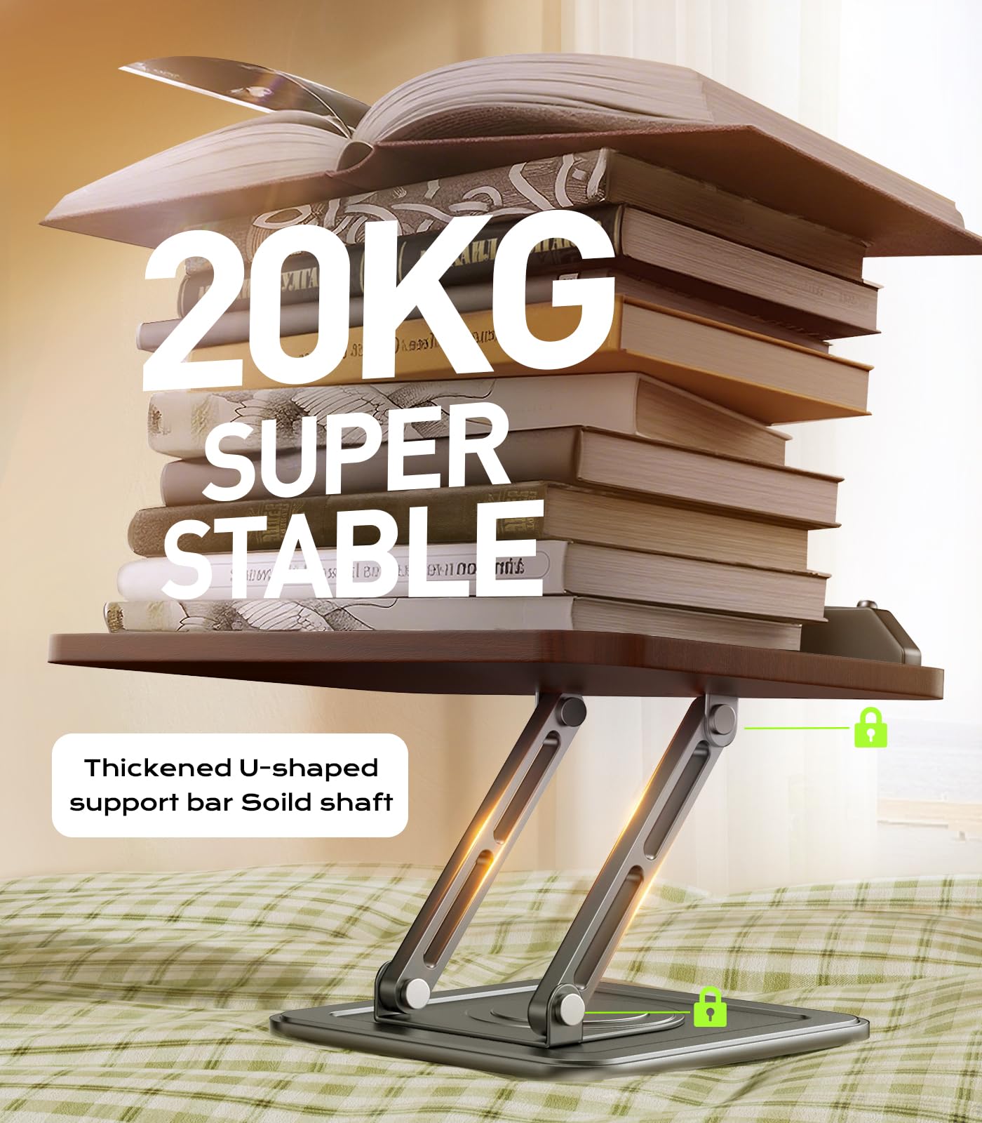 LOXP bedside lifestyle showing comfortable hands-free nighttime reading