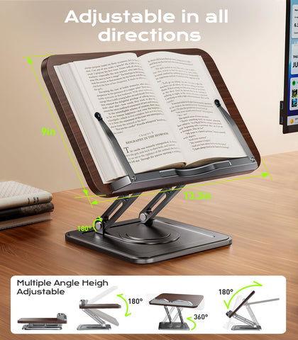 LOXP on desk holding laptop and notes to improve workspace ergonomics