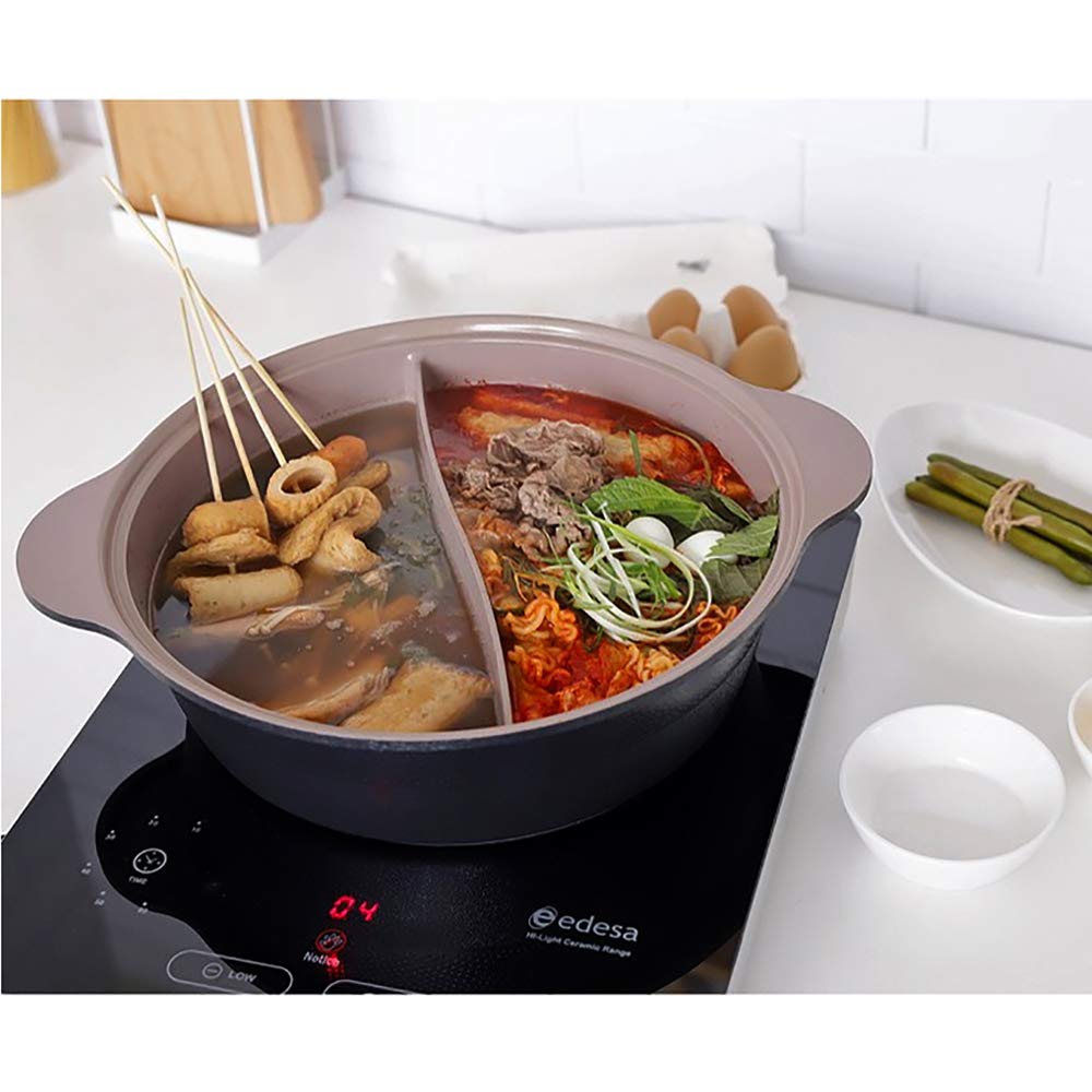 LP LIVING PLUS pot cooking meat and vegetables separately illustrating mixed-diet convenience