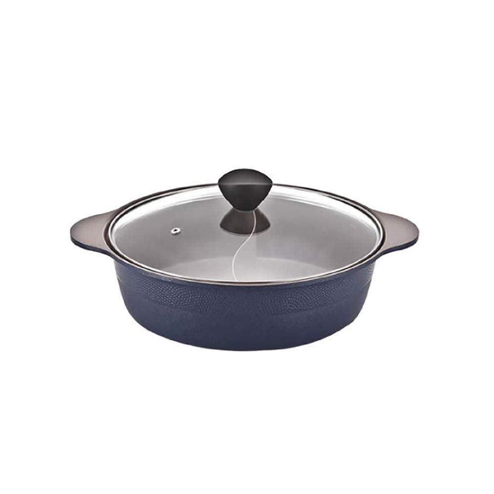 LP LIVING PLUS close-up of the central divider demonstrating separate-broth cooking benefit