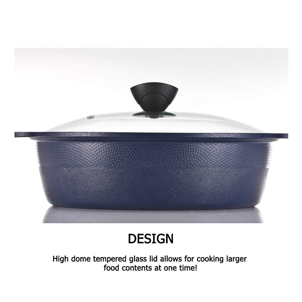 LP LIVING PLUS side profile highlighting die-cast base for fast, even heating benefit
