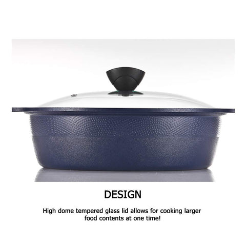 LP LIVING PLUS side profile highlighting die-cast base for fast, even heating benefit