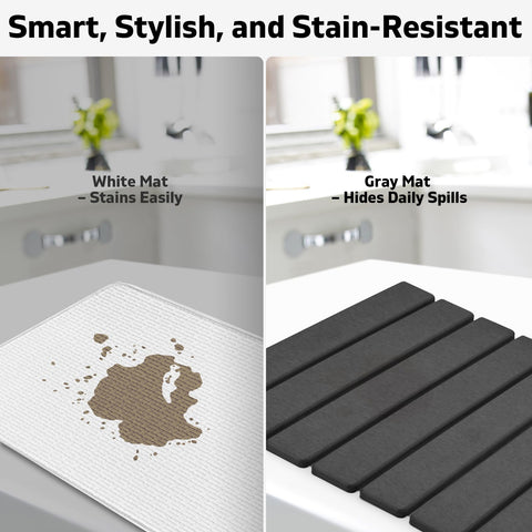 Lprmnnc coaster with soap bottle and cup protects countertop