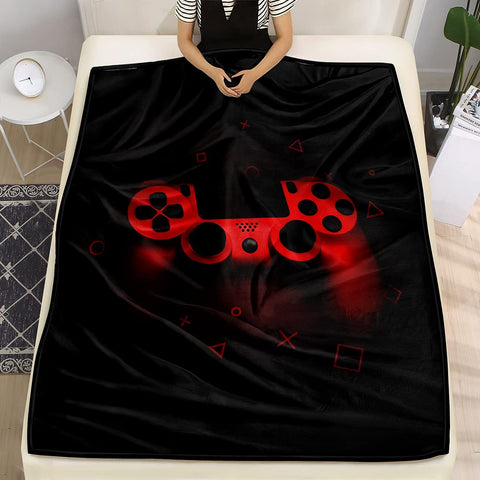 lris Bedding throw draped over gaming chair for cozy play sessions