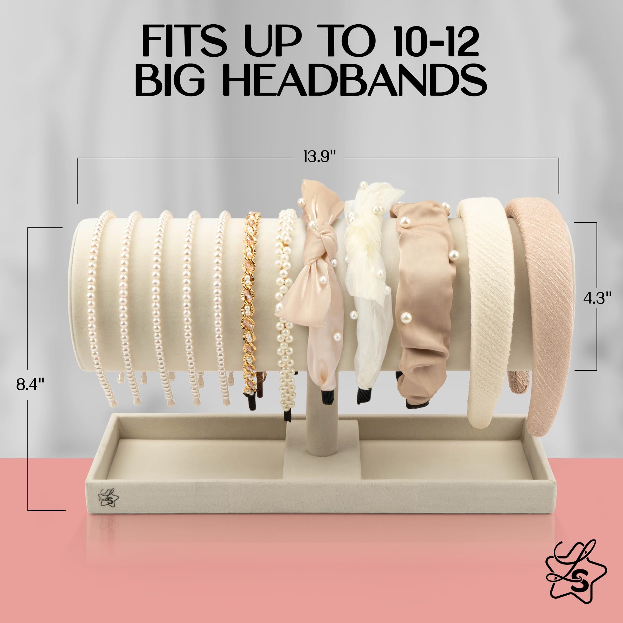 LS holder with Disney ears and tiara, stores costume accessories safely