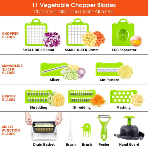 LSLCQW spiralizer insert close-up producing vegetable ribbons quickly