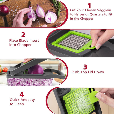 LSLCQW kitchen counter scene with chopper ready for everyday meal prep