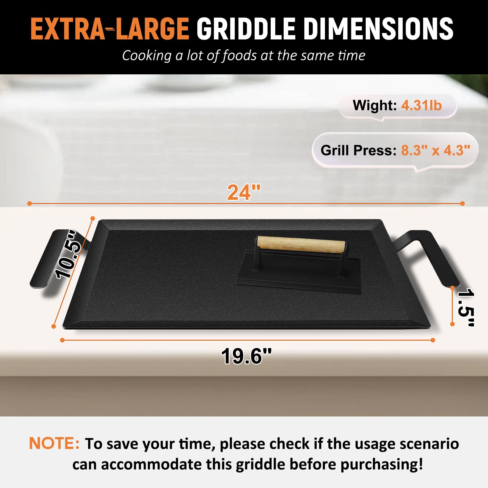 LTLUO close-up of pre-seasoned nitride surface demonstrating smooth non-stick finish benefit