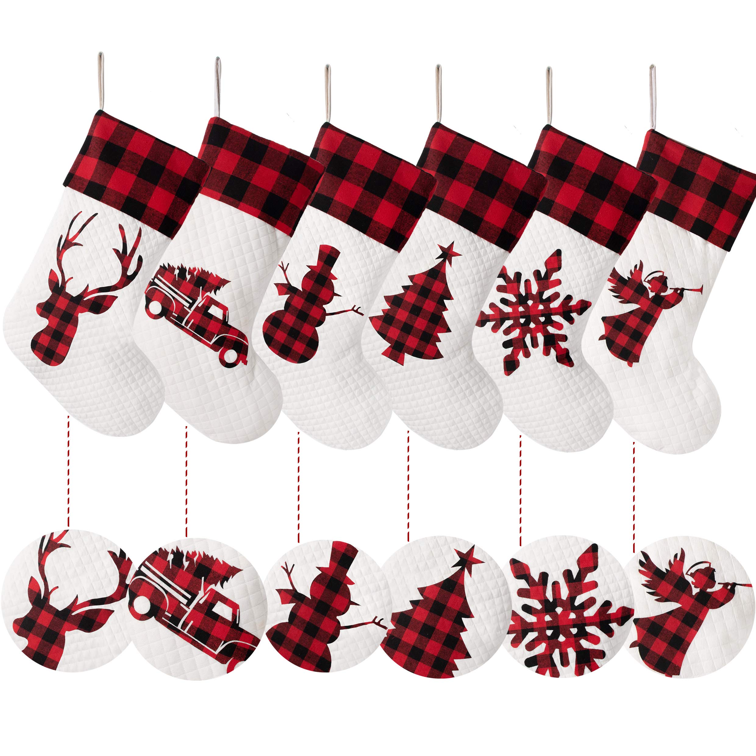 LUBOT open stocking showing 8-inch opening and roomy depth for gifts benefit