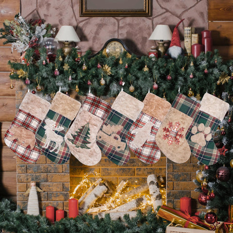 LUBOT lifestyle fireplace scene adding warm farmhouse holiday ambiance