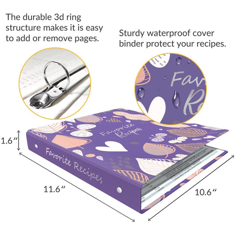 LuBudingJoy full-page blank recipe cards ready for notes or prints